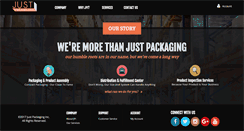Desktop Screenshot of justpackaging.com